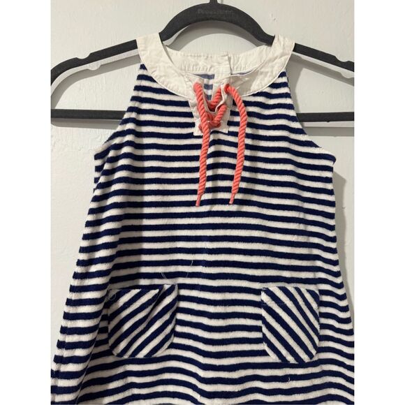 Janie and Jack navy and white striped dress 5 - Picture 5 of 5